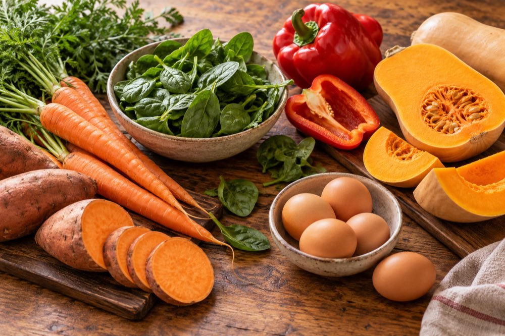 Colorful foods that provide vitamin A